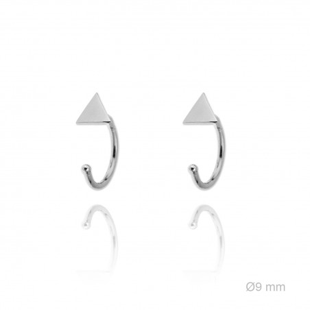 Boucles d'oreilles Argent lisse