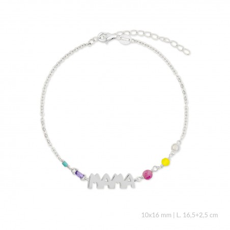 Pulseira de Prata Esterlina com zircônia