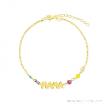 Pulsera de Plata de Ley con circonitas