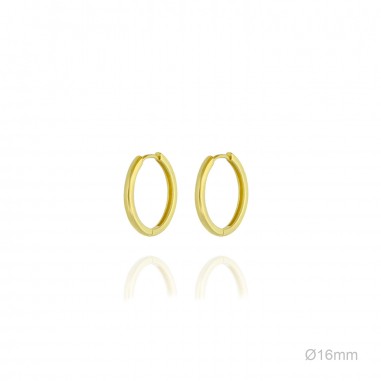 Boucles d'oreilles Argent lisse