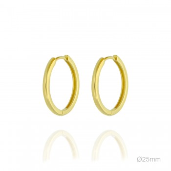 Pendientes Aro Dorado Liso...