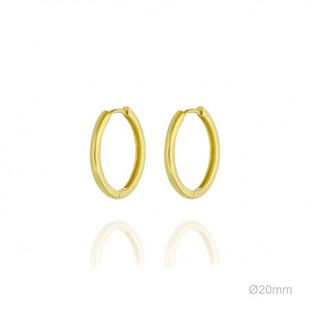 Boucles d'oreilles Argent lisse