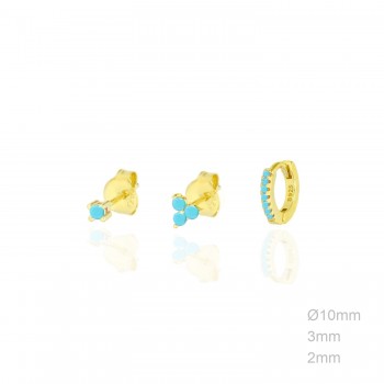 Pendientes Dorados Pack 3...