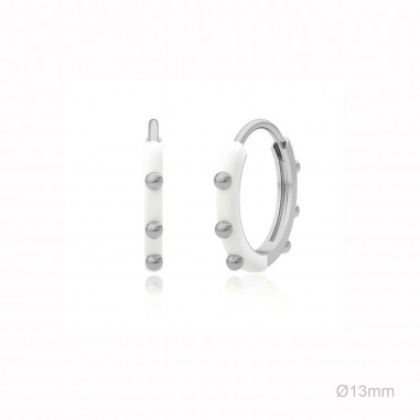 Boucles d'oreilles Argent lisse
