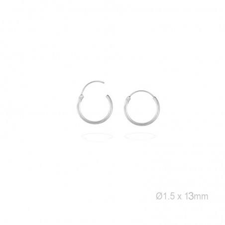 Boucles d'oreilles Argent lisse