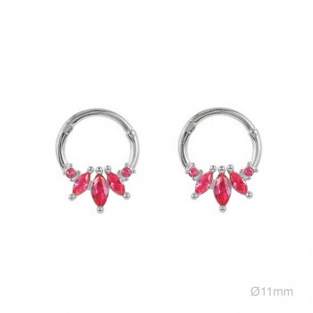 Pendientes Tragus Circ Fuxia