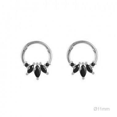 Pendientes Tragus Circ Negra