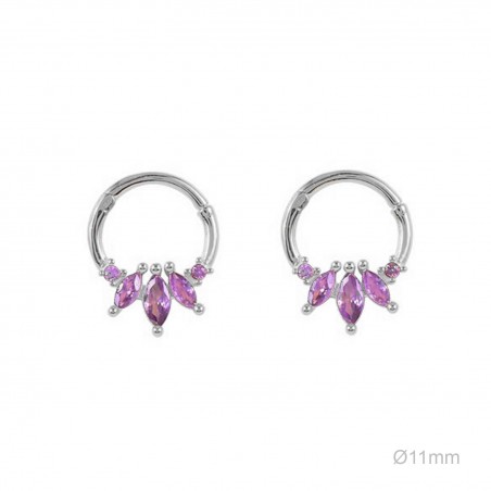 Pendientes Tragus Circ Morada
