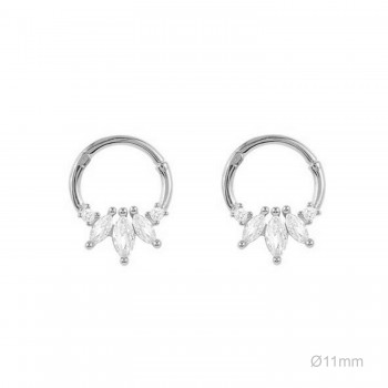 Pendientes Tragus Circ Blanca