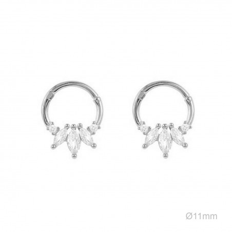 Boucles d'oreilles Zircons