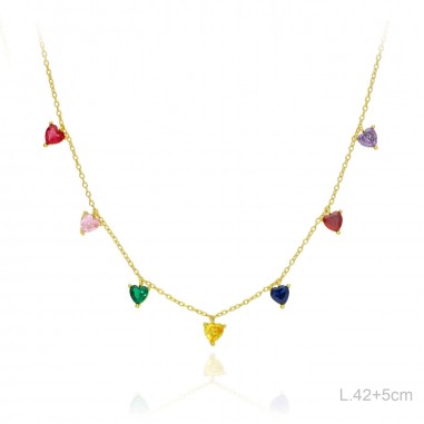 Gargantilla Dorada Circ Color