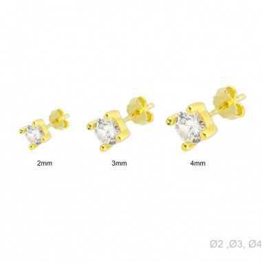 Boucles d'oreilles Zircons