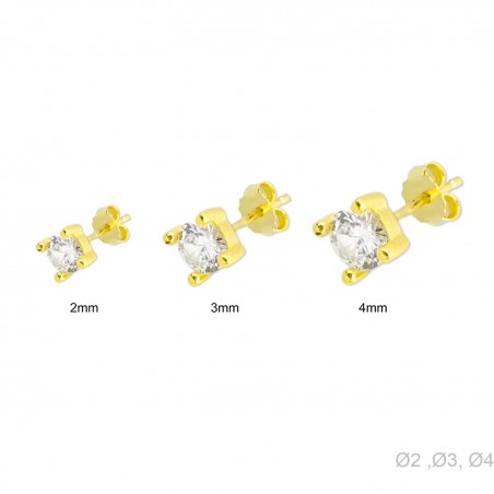 Boucles d'oreilles Zircons