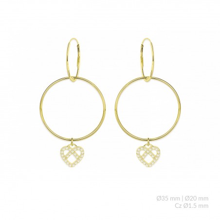 Pendientes de Plata de Ley