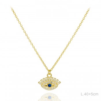 Gargantilla Dorada Ojo Circ...