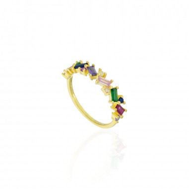 Anillo Dorado Circ Colores 