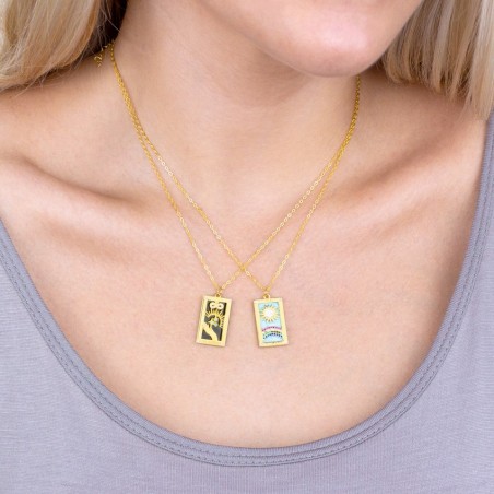 Silver necklace with cubic zirconium