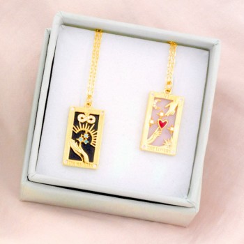 Silver necklace with cubic... 2