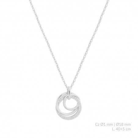 Sautoir en Argent avec oxyde de zirconium