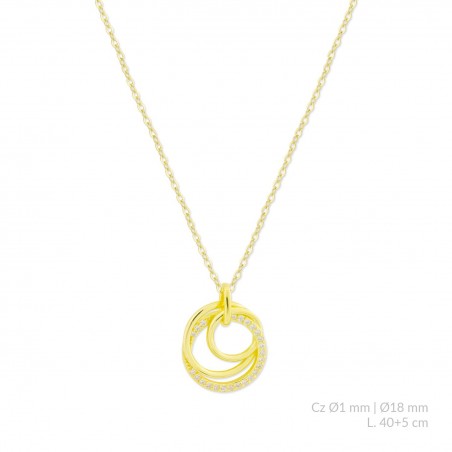 Sautoir en Argent avec oxyde de zirconium