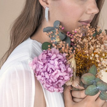 Silver earrings with cubic... 2