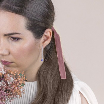 Silver earrings with cubic... 2