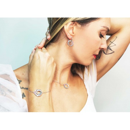 Gargantilha em Prata Esterlina com zircônia