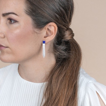 Boucles d'oreilles en Argent avec oxyde de zirconium