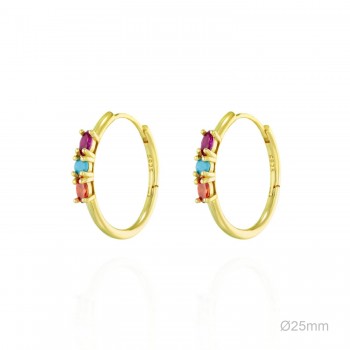 Boucles d'oreilles Zircons
