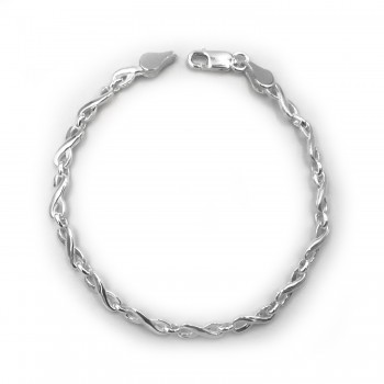 Pulsera Plata Lisa Plateada 2