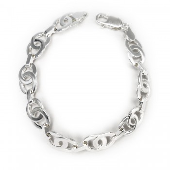 Pulsera Plata Lisa Plateada 2