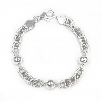 Pulsera Plata Lisa Plateada 2