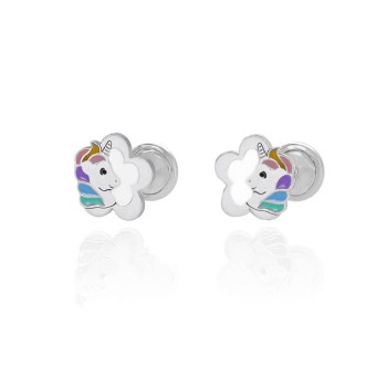 Pendientes Flor Unicornio...