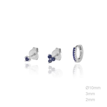 Boucles d'oreilles Zircons