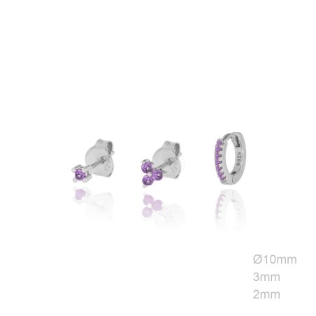 Boucles d'oreilles Zircons