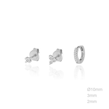 Boucles d'oreilles Zircons