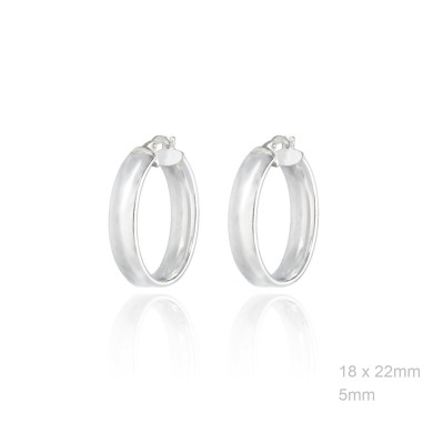 Pendientes Aro Oval Liso