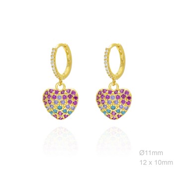 Boucles d'oreilles Zircons