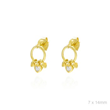 Boucles d'oreilles Zircons