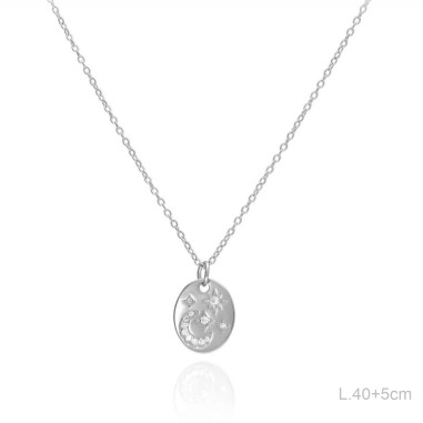Gargantilla Oval Luna Estrellas Circ 
