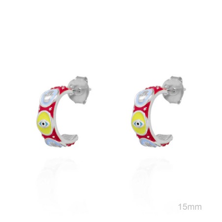 Boucles d'oreilles Argent lisse