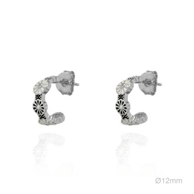 Boucles d'oreilles Argent lisse