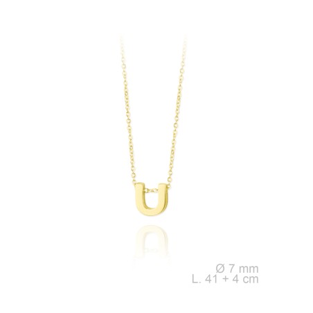 Gargantilla Inicial Mini "U" Dorado