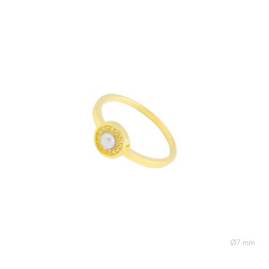 Bague en Argent avec oxyde de zirconium