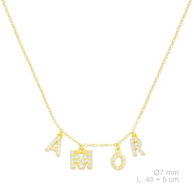 Sautoir en Argent avec oxyde de zirconium