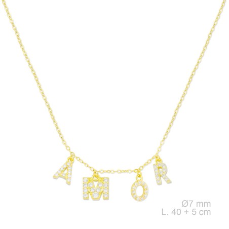 Sautoir en Argent avec oxyde de zirconium