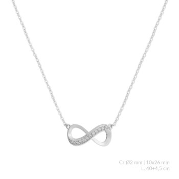 Silver Necklaces with Cubic...