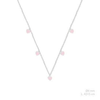 Gargantilla Corazones Rosas