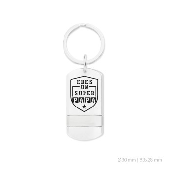 Stainless steel key-ring