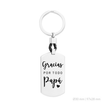 Stainless steel key-ring